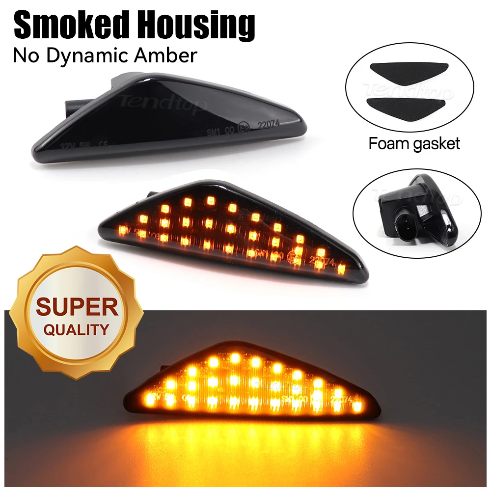 Image of LED Dynamische Blinker Blinker Licht Seite Marker Repeater Anzeige Auto Lampe Für BMW X3 X5 X6 E70 E71 2008-2014 E72 F25