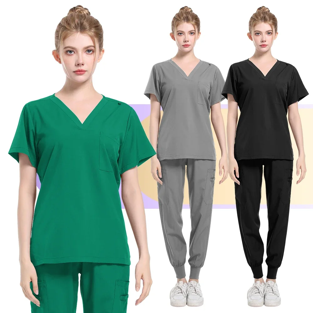 Uniforme exfoliante de alta calidad, pantalones para correr, ropa de trabajo para médico, cuidado de la salud, accesorios de Escuela de Medicina, ropa de trabajo de enfermería