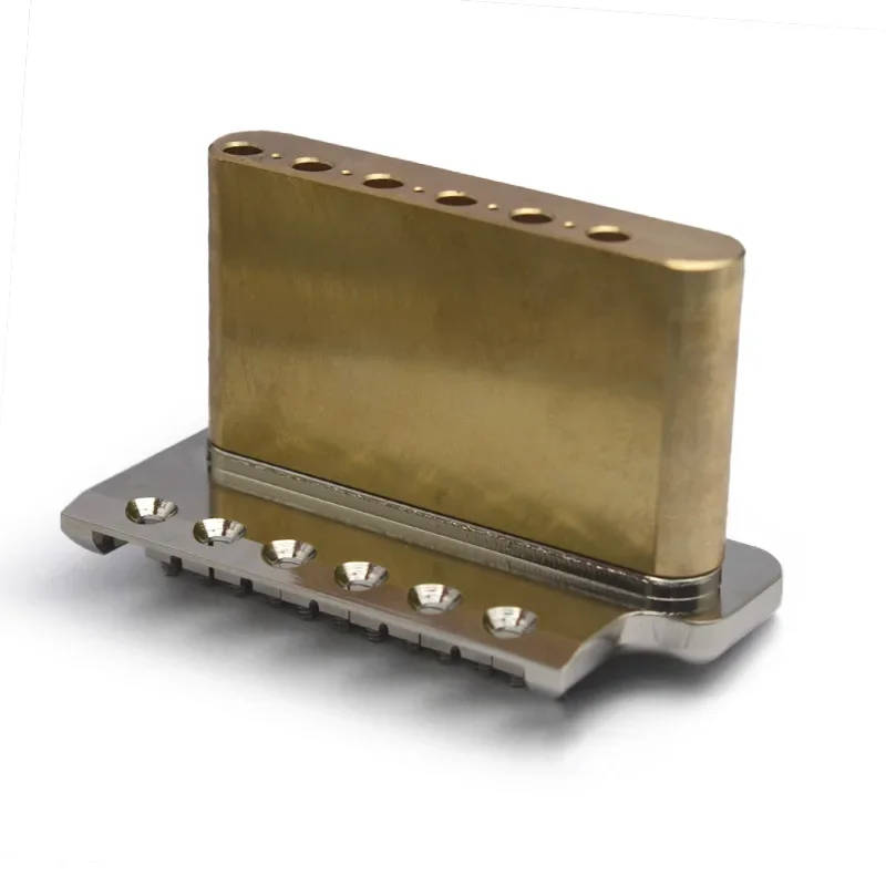 PRS Style Precision CNC Machined Tremolo Bridge 52.5mm Full Solid Brass 6-Screws Electric Guitar Tremolo Bridge