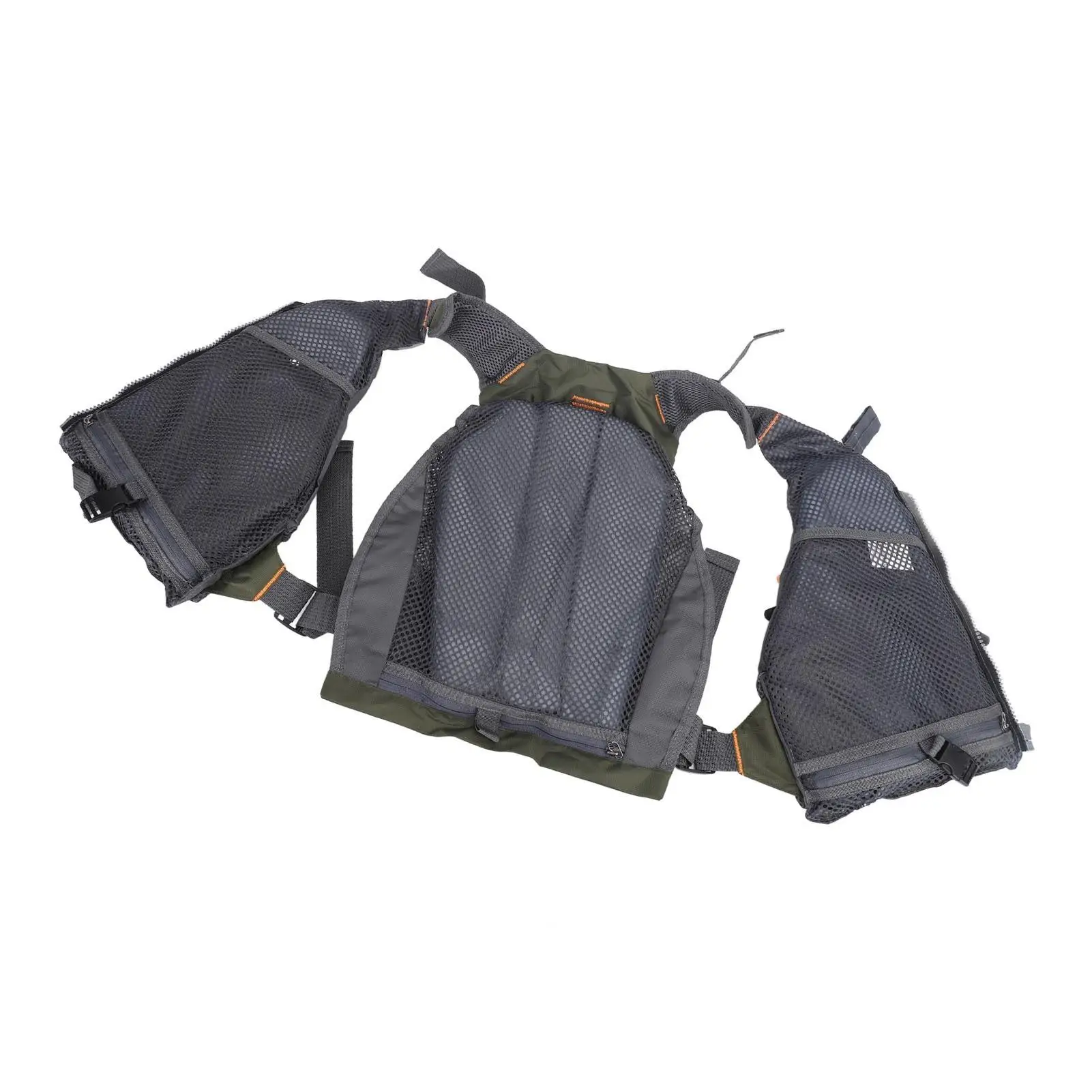 Adjustable Fly Fishing Vest - Breathable Oxford Fabric, Lightweight Green Design for men & Women for outdoor Activities