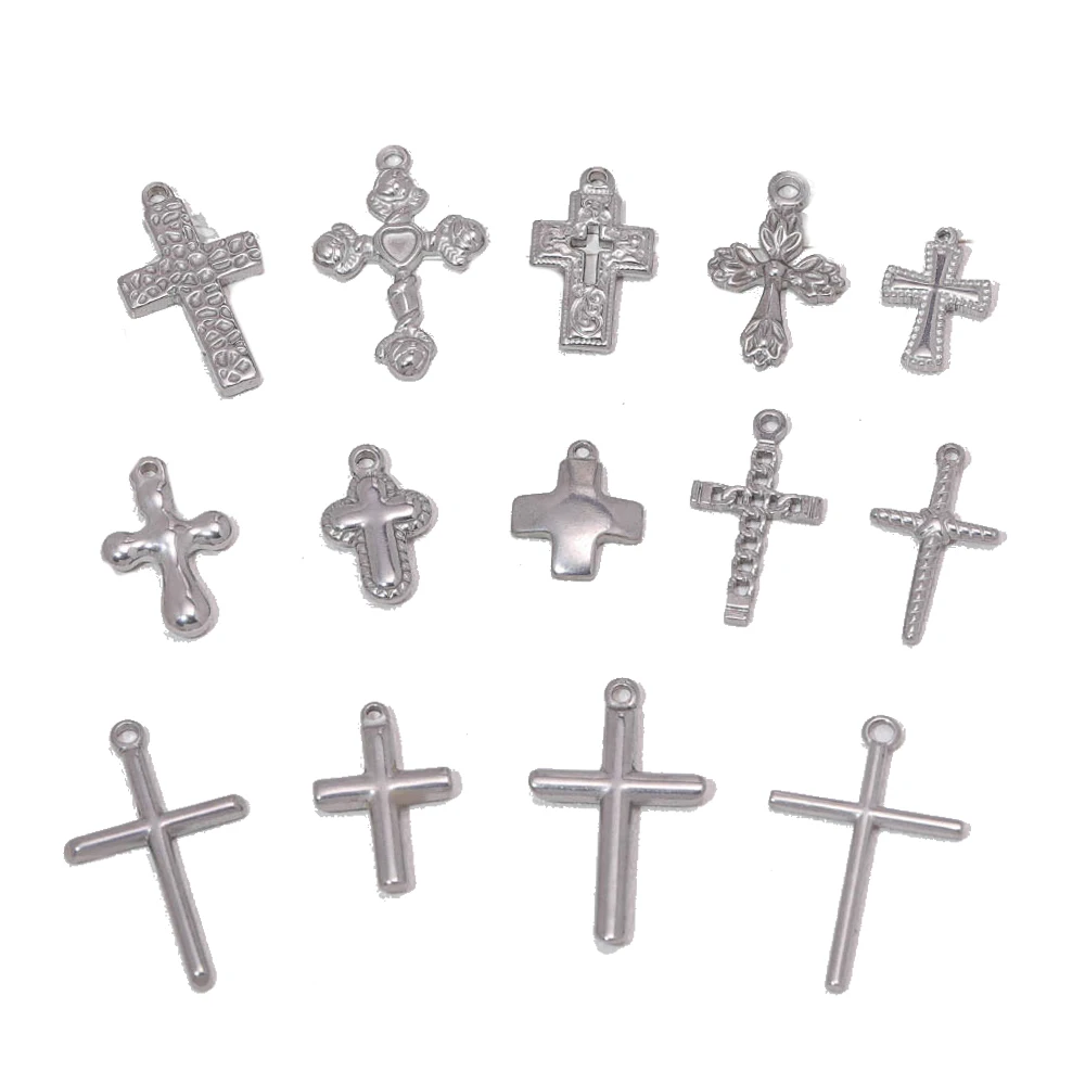 

Cordial Design 100Pcs DIY Charms/Stainless Steel/Cross Shape/Hand Made/Jewelry Findings & Components/Bracelets Pendant #193832