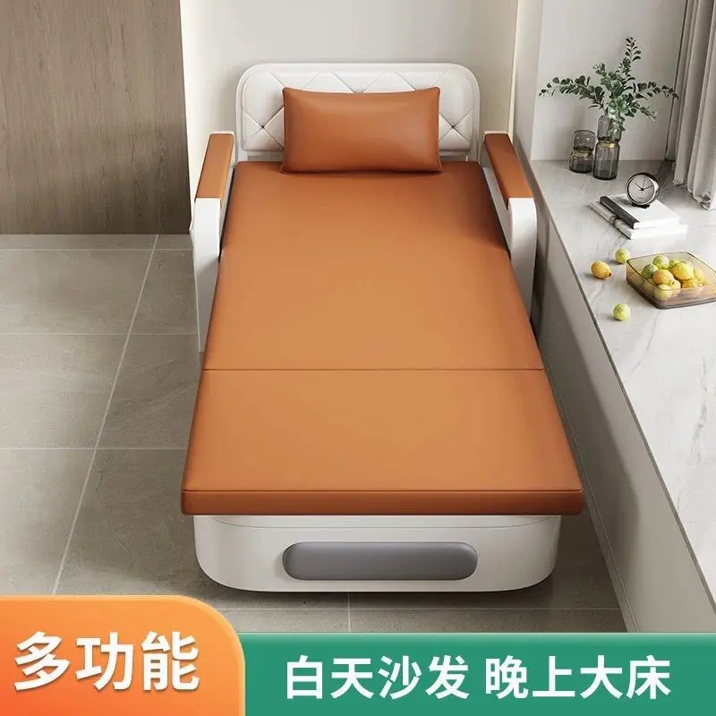 Multifunctional bed sofa bed folding dual-purpose lazy sofa balcony recliner