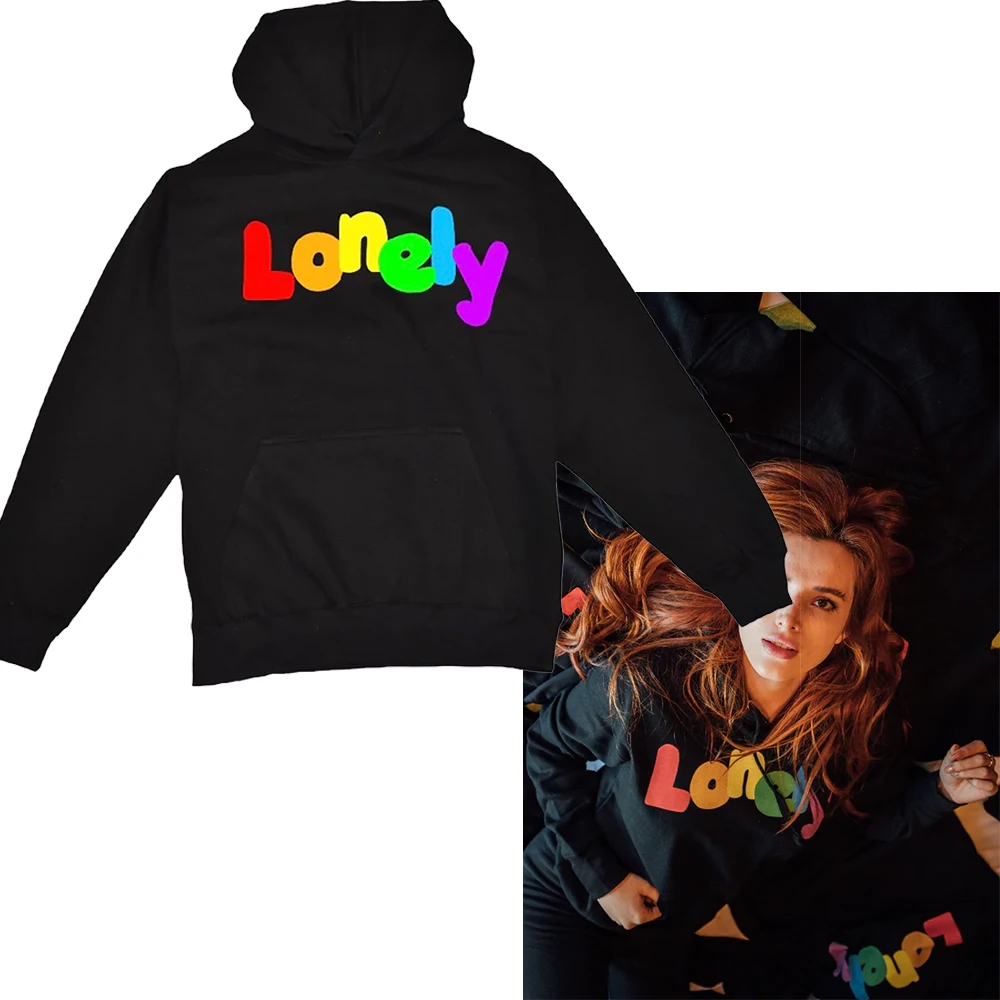 

Bella Thorne Lonely Hoodie Unisex Long Sleeve Sweatshirt Men Women's Hoody Pullover 2022 Youthful Singer Couple Clothes