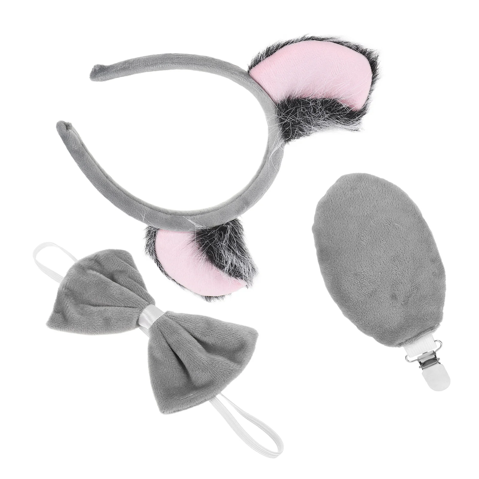 مجموعة واحدة من أزياء الأذن والذيل على شكل حيوان، تصميم كوالا لطيف لحفلات الهالوين وأعياد الميلاد وحفلات التنكرية #5