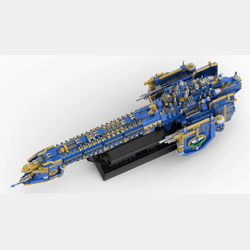 Space War MOC Classic 40k Giant Warship Building Blocks Assemble Model Display Children\'s Toys Christmas Gifts