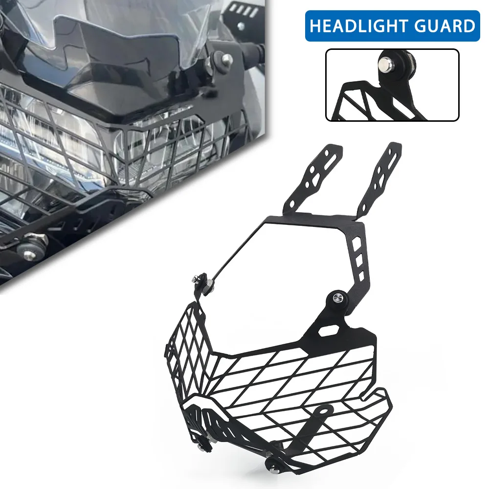 

Motorcycle Aluminium Tool Parts Headlight Guard Head Light Cover Protection Grille For Kawasaki KLR650 KLR 650 2021 2022 2023