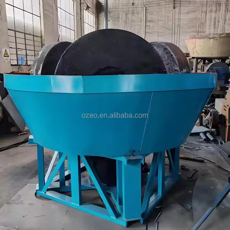 High Efficiency Gold Ore Grinding Wet Pan Mill For Sale