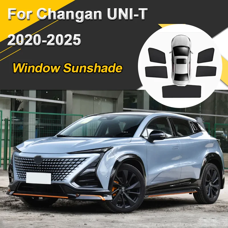 

Автомобильные солнцезащитные козырьки для Changan UNI-T 2020-2025 UNIT, сетчатые магнитные теплоизоляционные шторы, оконный козырек, автоаксессуары