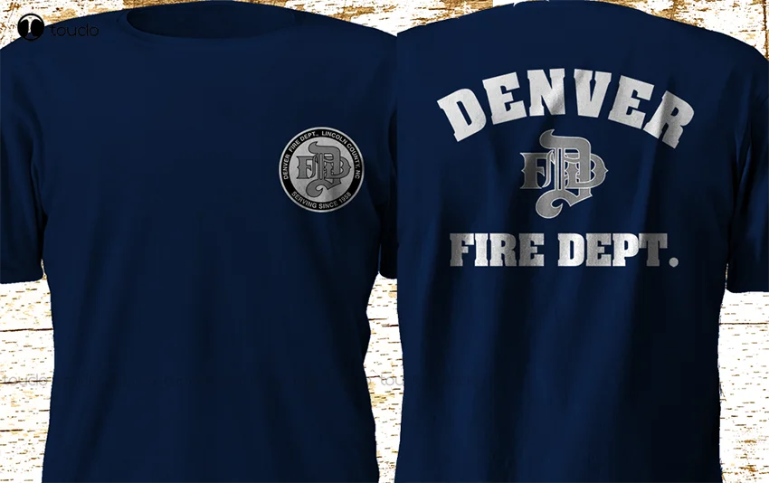 New Denver Fire Department Uniform Firefighter T-Shirt Xs-5Xl T-Shirts For Women Fashion Tshirt Summer New Popular Tshirt