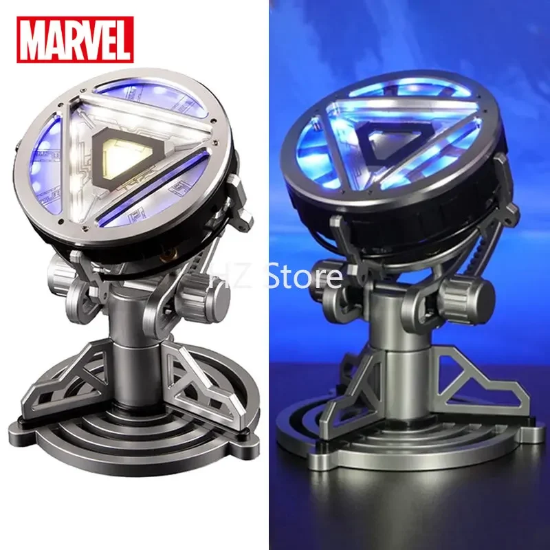 Marvel 1:1 MK4 Iron Man Tony Stark Arc Reactor with T-Shirt, LED Light Remote Control Heart Chest Display Bracket Model Toy Gift