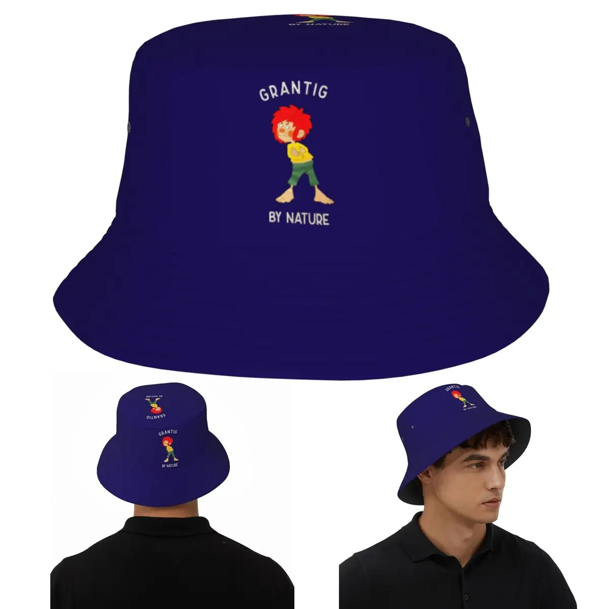 

Pumuckl Grantig By Nature Панама Шляпа Детская шляпа-рыбак Боб на лето Рыболовные шапки Мужчина Женщина