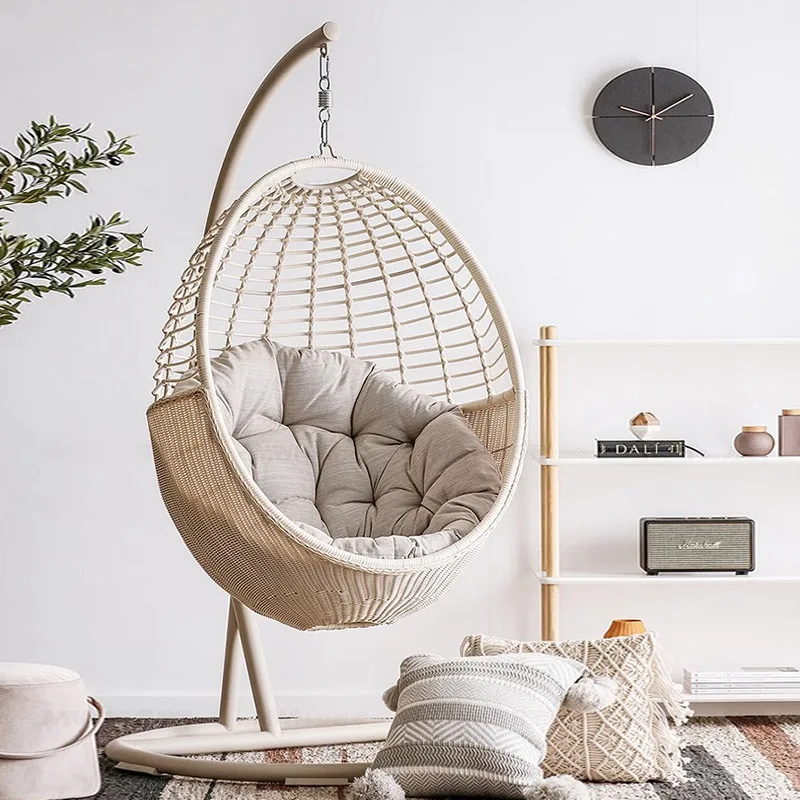 

Customizable Nordic Outdoor Rattan Hanging Basket