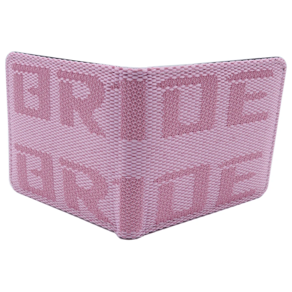 Pink JDM Style Bride Fabric Wallet Racing Car Key Case