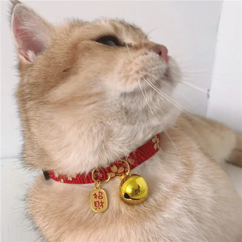 

Lucky Cat Collar with Quick Release Buckle, Soft and Durable Safety, Cat Accessories Dog accessories