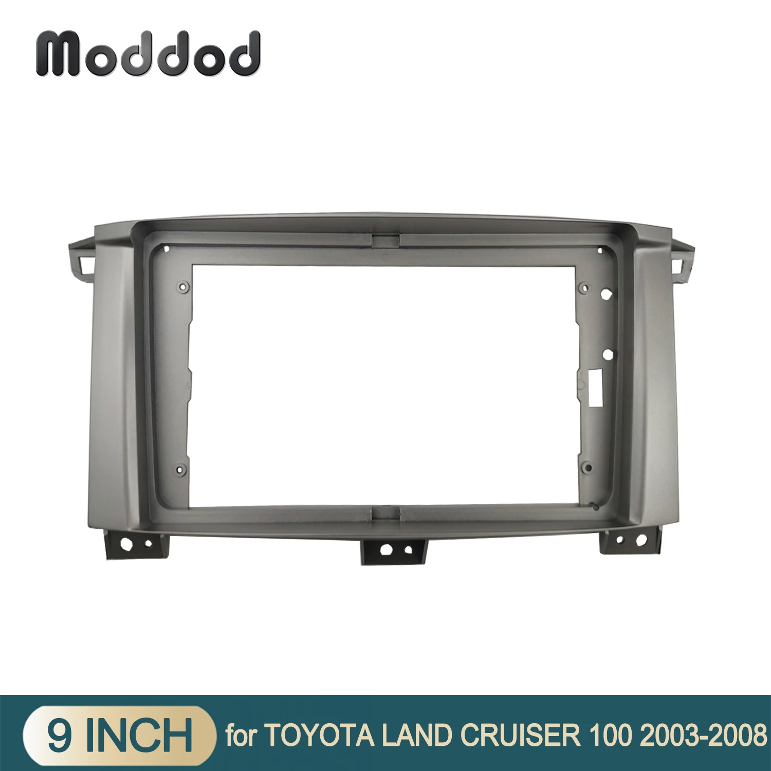 

9 INCH Radio Frame Fit For TOYOTA LAND CRUISER 100 2003-2008 MANUAL AC Stereo Replacement Panel GPS DVD Player Android Kit Cover