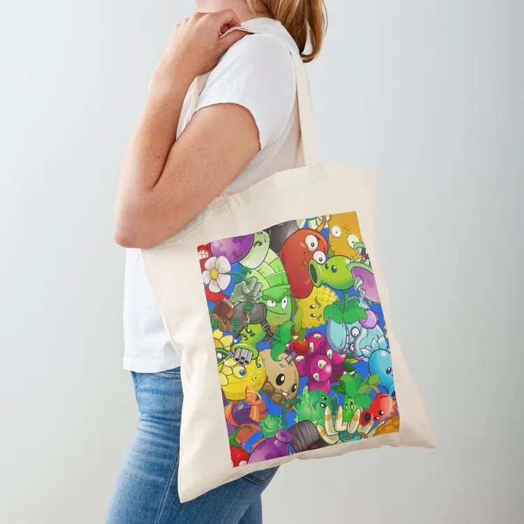 

plants and zombies Tote Bag tote bags cloth bags Shopping bags shopping trolley bag Reusable