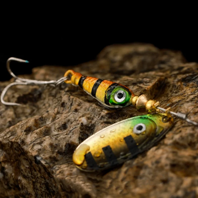 جديد 5/10 قطعة الصيد سبينر الطعم 9 جرام/7 سنتيمتر ملعقة إغراء المعادن الطعوم خطاف ثلاثي Isca الأسماك الاصطناعية المتذبذب المغذية الكارب سبينيربايت #4