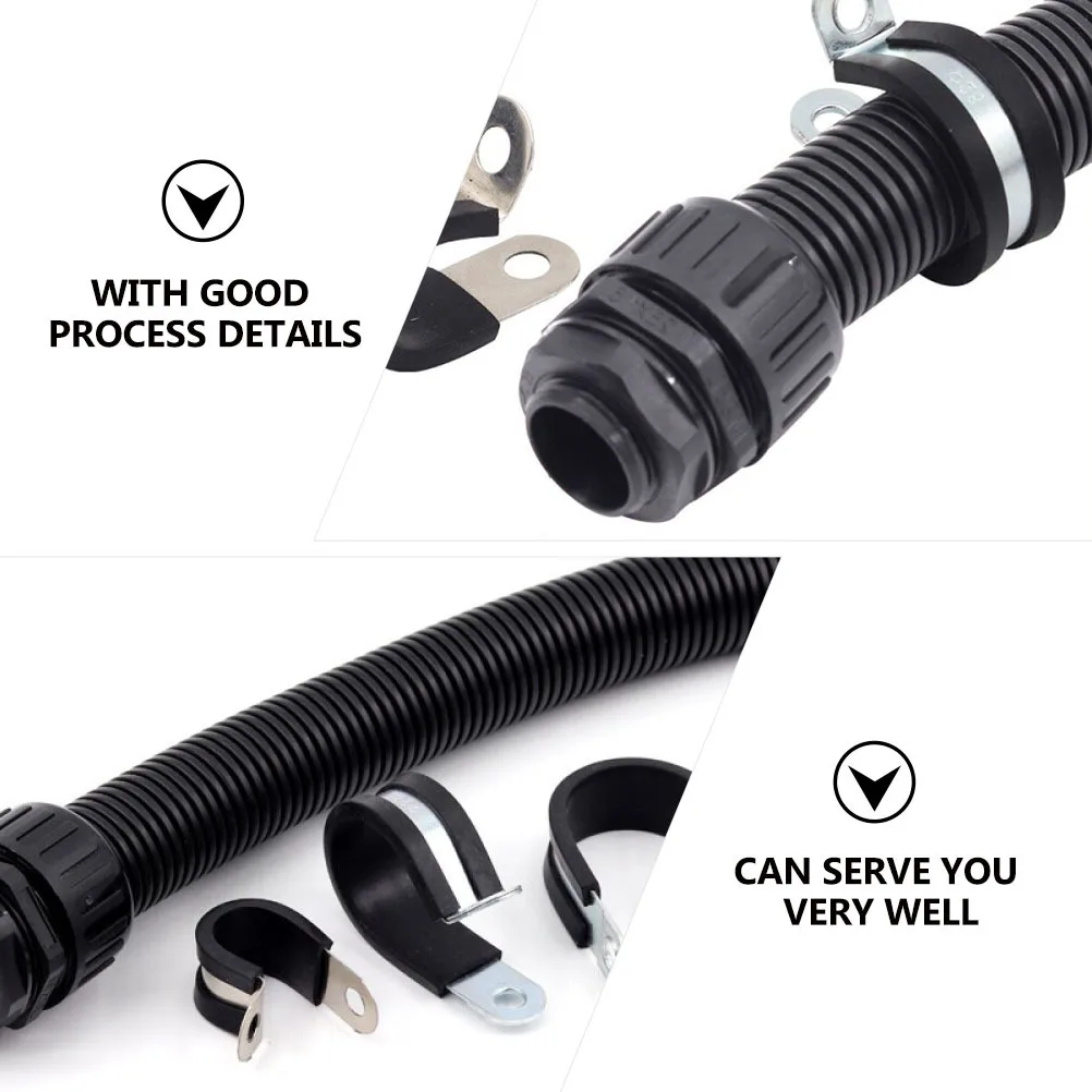 

10Pcs Stainless Steel Cable Clamp Rubber Cushioned Corrosion Resistant Wire Pipe Holder Flexible Secure Cable Clamp