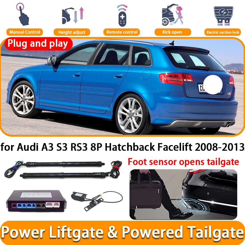 for Audi A3 S3 RS3 8P Hatchback Facelift 2008-2013 OEM Electric Automatic Powered Tailgate Power Liftgate System Trunk Lift Kit