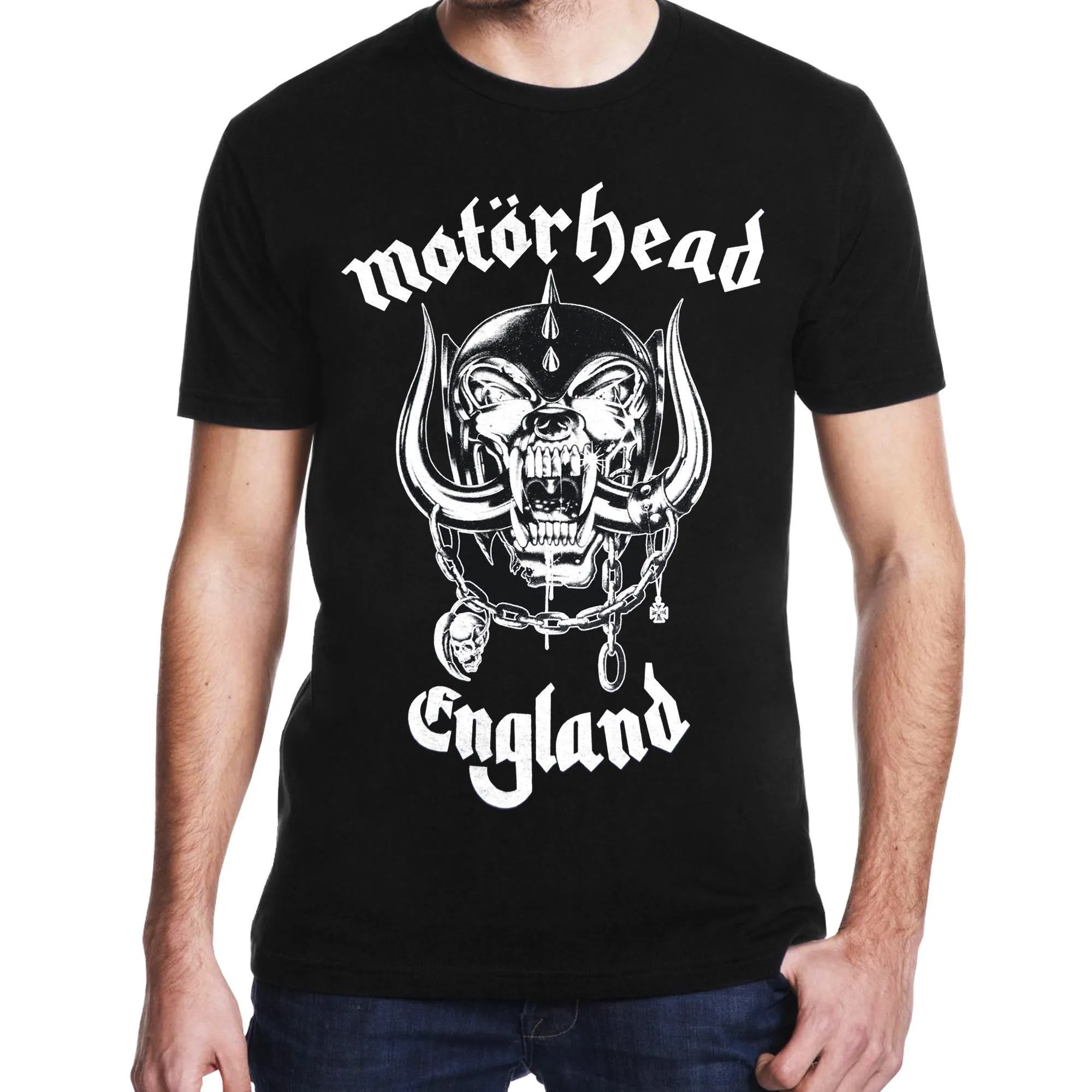 موتورهيد إنجلترا تي شيرت الرجال والنساء قصيرة الأكمام ريترو روك باند بلايز الاتجاه العلامة التجارية تي شيرت الصيف الرجال الملابس الشارع الشهير