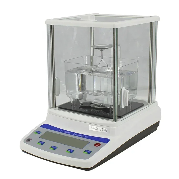 Darsen High Precision Density Meter, Weight Range 0.0001g, Digital Densitometer for Solid Liquid Absorbent