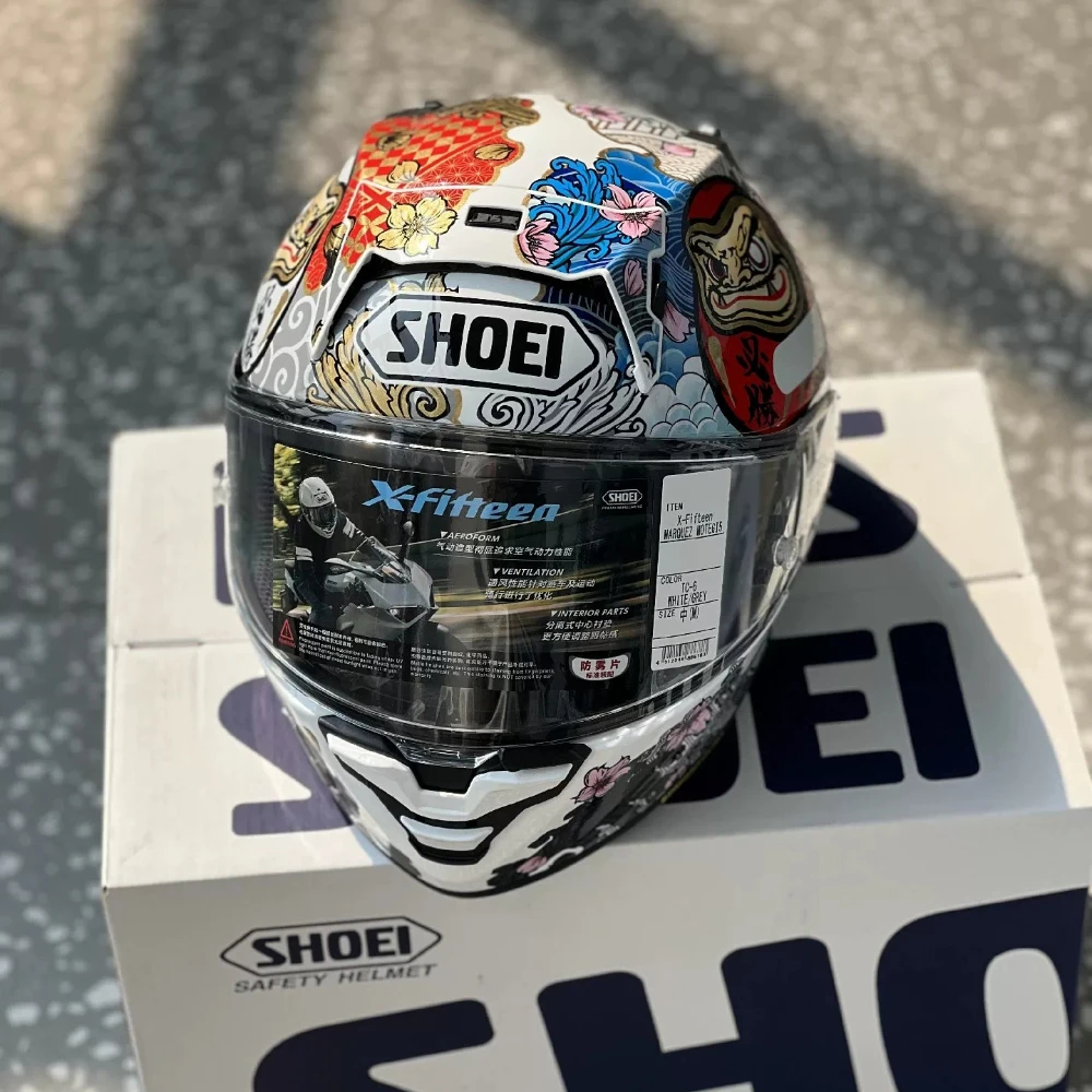 SHOEI X15 White Full Face Street Motorcycle Helmet. SHOEI X15 Fifth-Generation Lucky Cat White X15 helmet