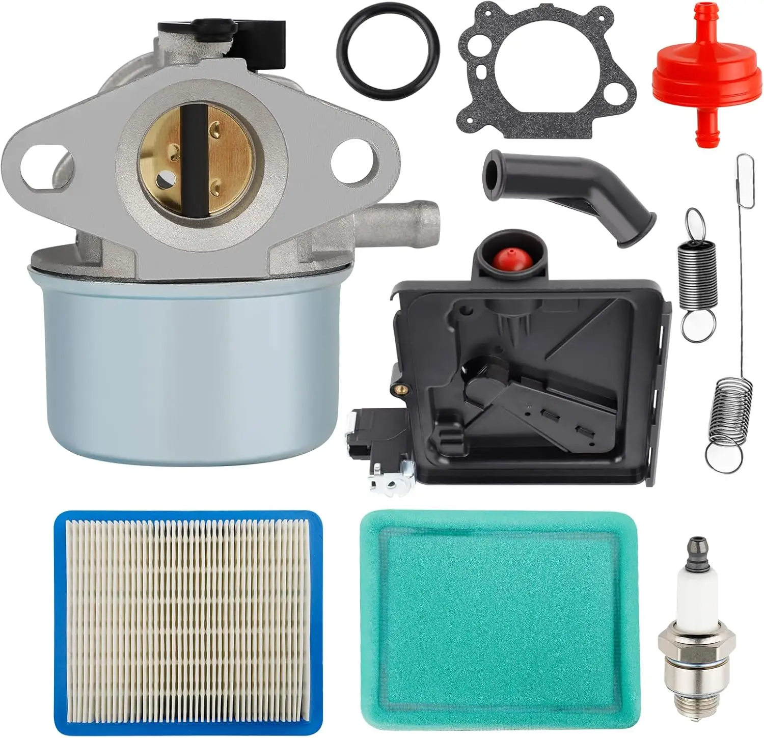 799868 Carburetor for BS 497314 6.5HP 6.75 HP Engine Carb for Craftsman Lawn Mower Weed Wacker Splitter with Air Filter Cleaner