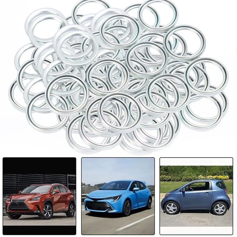 Car Oil Pan Drain Gasket Transmission Oil Drain Plug Gaskets 12157-10010 for Toyota Lexus Subaru Seal Gasket Accessories