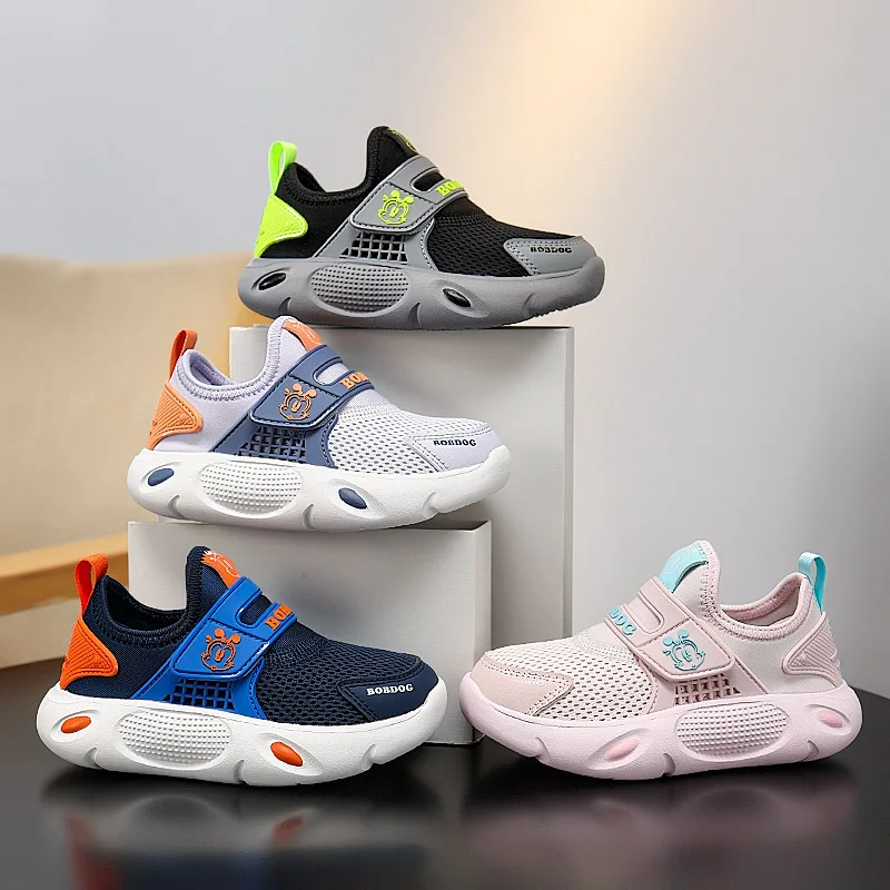 

Breathable Children’s Knit Running Shoes Outdoor Anti-slip Lightweight Sneakers Boys Girls Fashion Walking Athletic Mesh Shoes