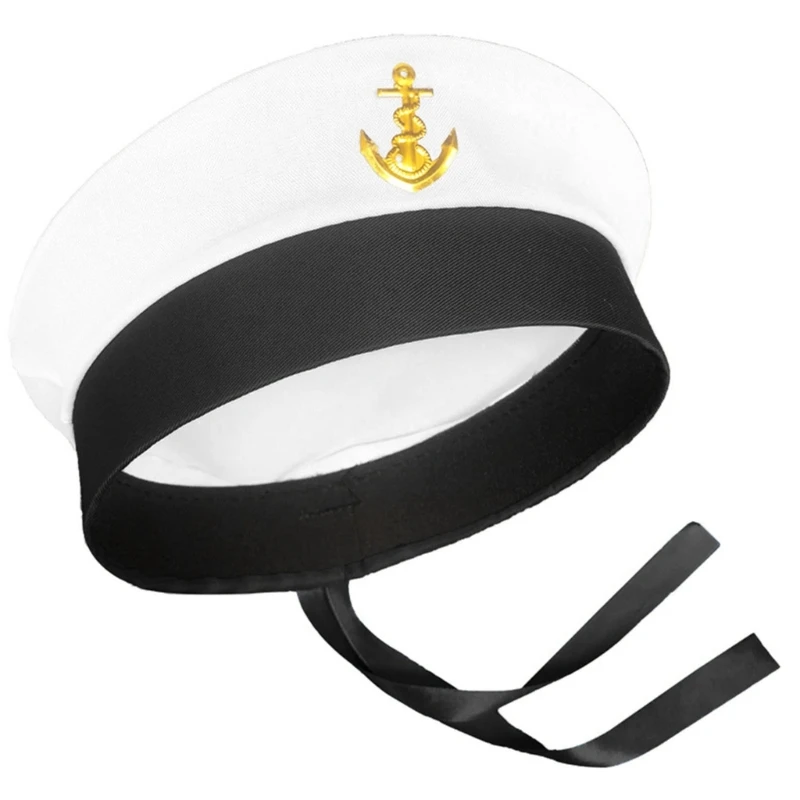 Adult Hat Yacht Captain Hat Boats Skippers Ship Captain Costume Hat