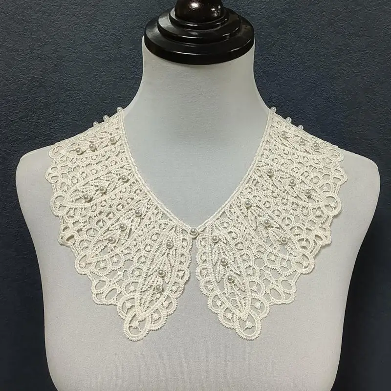 

652F уникальный кружевной воротник декоративный кружевной воротник вечернее платье верхняя одежда воротники подходят для женской
