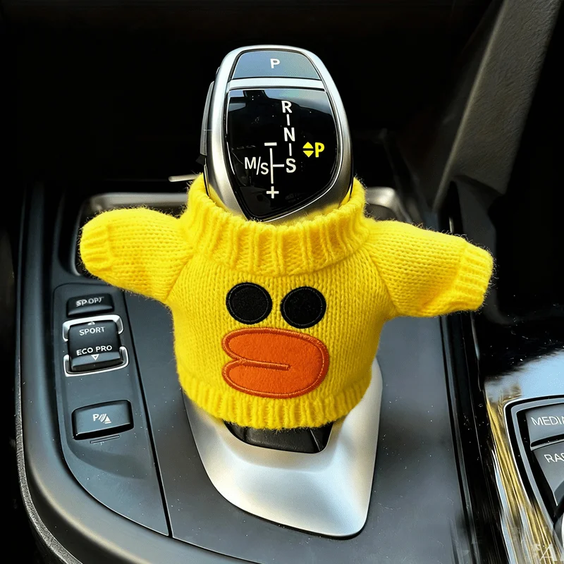 1pc Fit for Most Gear Shift Cover -Knit Cover Suitable for Manual Transmission Shifter,Steering Column,Car Interior (Compatible)