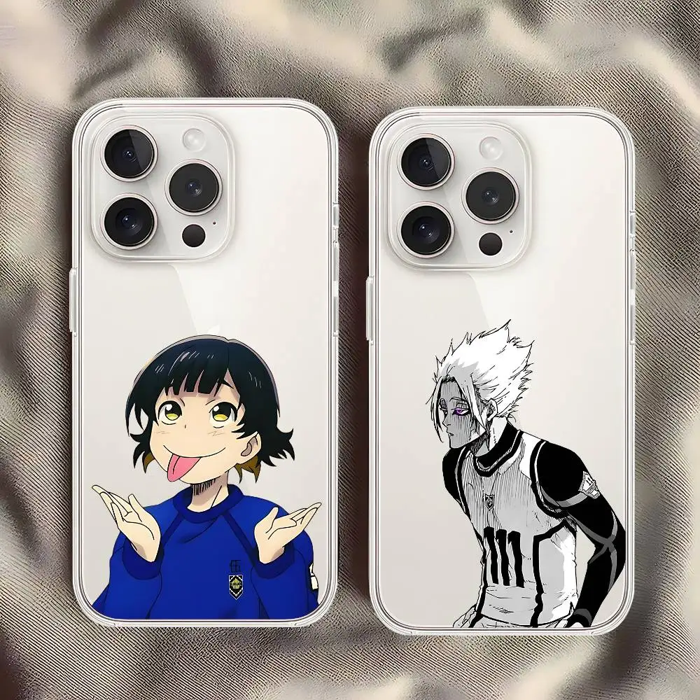 Coque de téléphone Cool avec serrure bleue, étui souple et Transparent résistant aux chocs pour IPhone 17,16,15,14,13,12,11 Pro Max, Mini et Plus