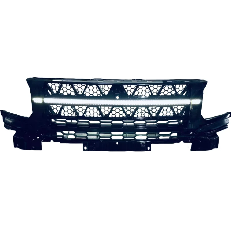 

STLFOptimal Performance Brand-New Defender-Style LED-Lit Front Bumper Grille Guard Car Bumpers for Jetour Traveler T2 Modified