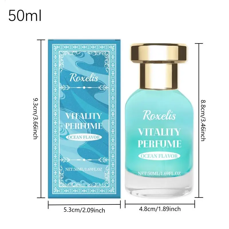 Vaporisateur de parfum longue durée pour femme, parfum corporel portable, Cologne pour la peau, étiquettes de parfum pour les rencontres, vitalité, 50ml