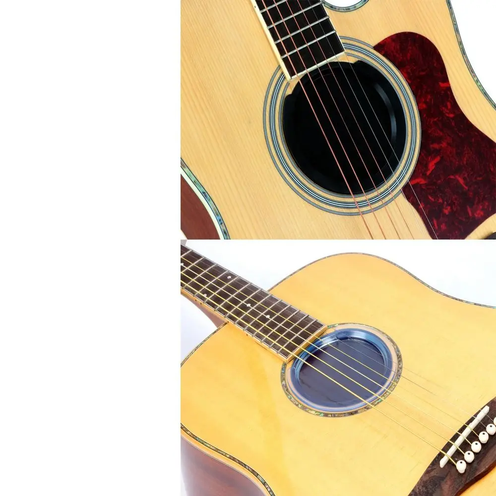 8.6/10cm Guitar Silicone Sound Hole Cover Guitar Buster Soundhole Cover Anti-howling Acoustic Guitar Pickup Silencer Cover