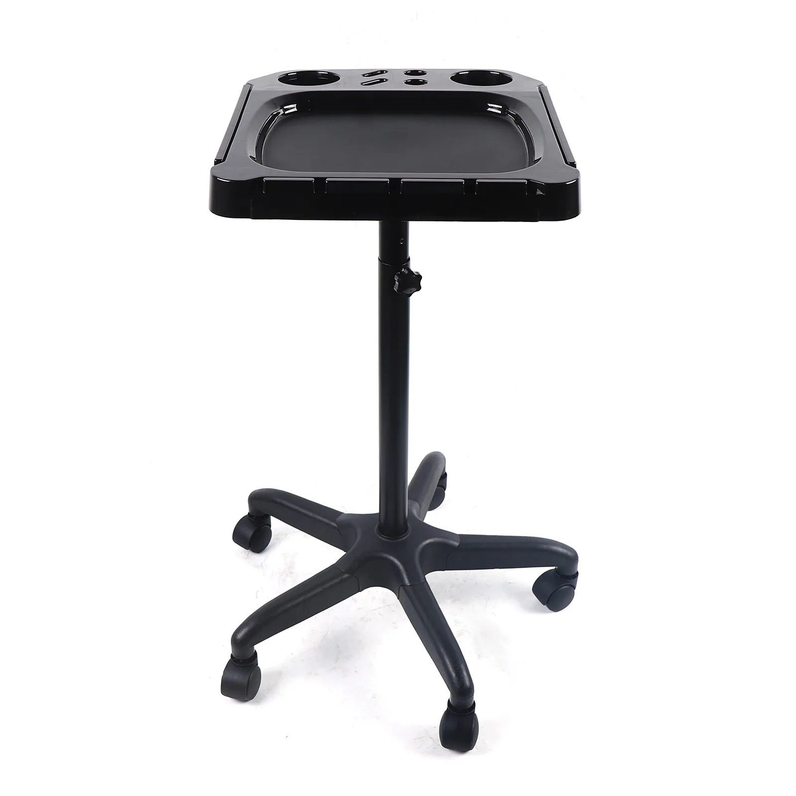

Professional Black Hair Color Trolley Salon Rolling Hairdressing Cart with Wheels