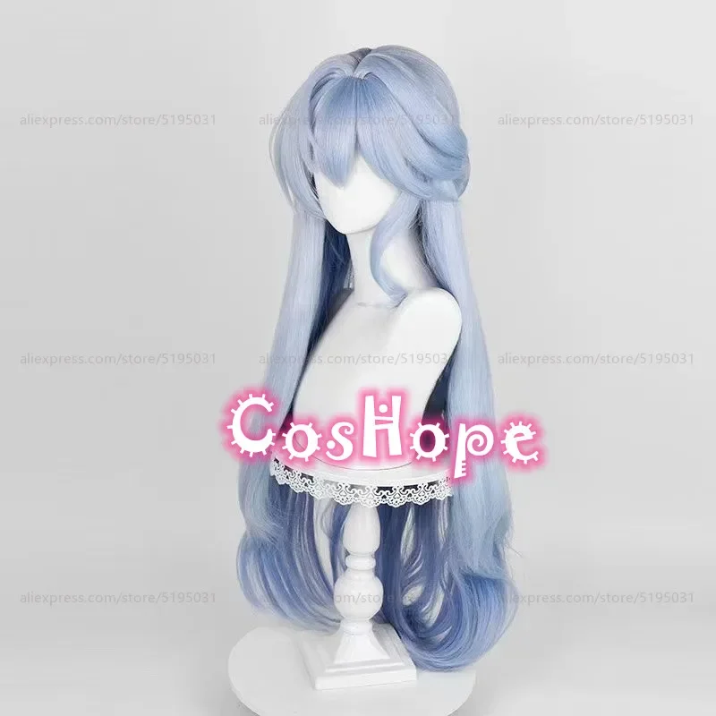 HSR Robin Cosplay Wig 96cm Long Blue Gradient Wig Cosplay Anime Cosplay Wigs Heat Resistant Synthetic Wigs