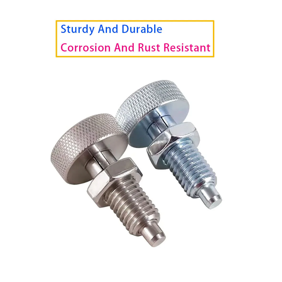 M6-M16 Knurled Knob Index Plunger Self Lock / Reset Spring Safety Locating Pin
