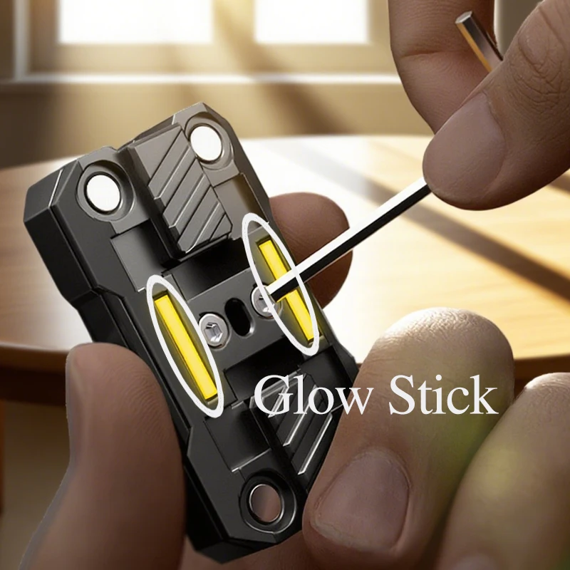 Noctilucent Strip Slider ผู้ใหญ่ EDC Gadgets Fidget Hand ของเล่นป้องกันความเครียดความวิตกกังวล ADHD ความเครียดบรรเทา DIY ของขวัญ