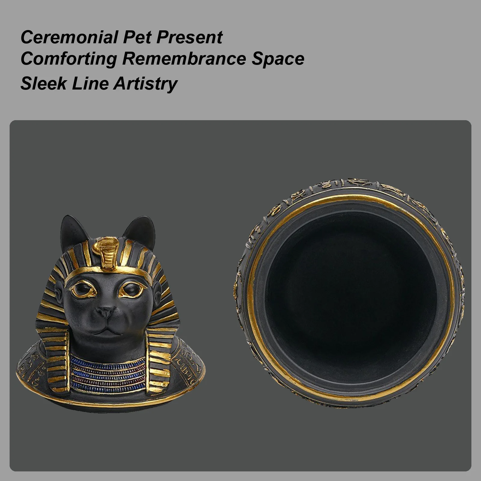 

Урна для домашних животных для собак, смола, сувенир древнего египетского щенка, урна на память с котенком, для владельцев собак, домашних животных, родителей, любителей животных, Grieving