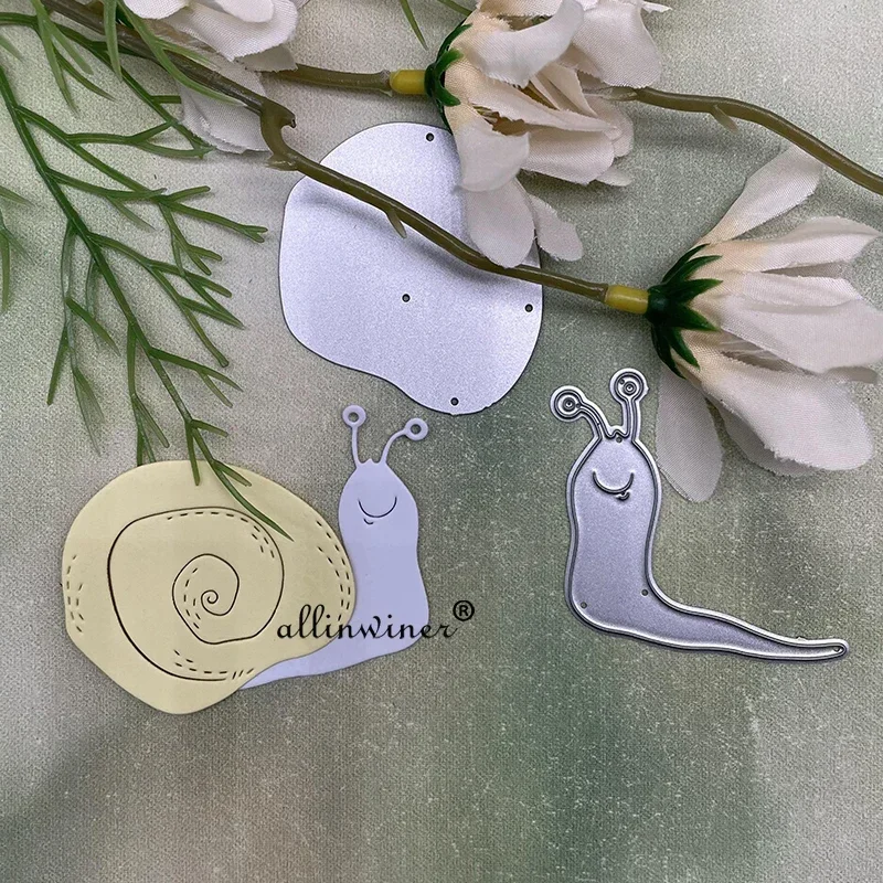 Schnecken-Dekoration, Metall-Stanzformen, Schablonen, Stanzformen für DIY, Scrapbooking, Album, Papierkarten, Prägung
