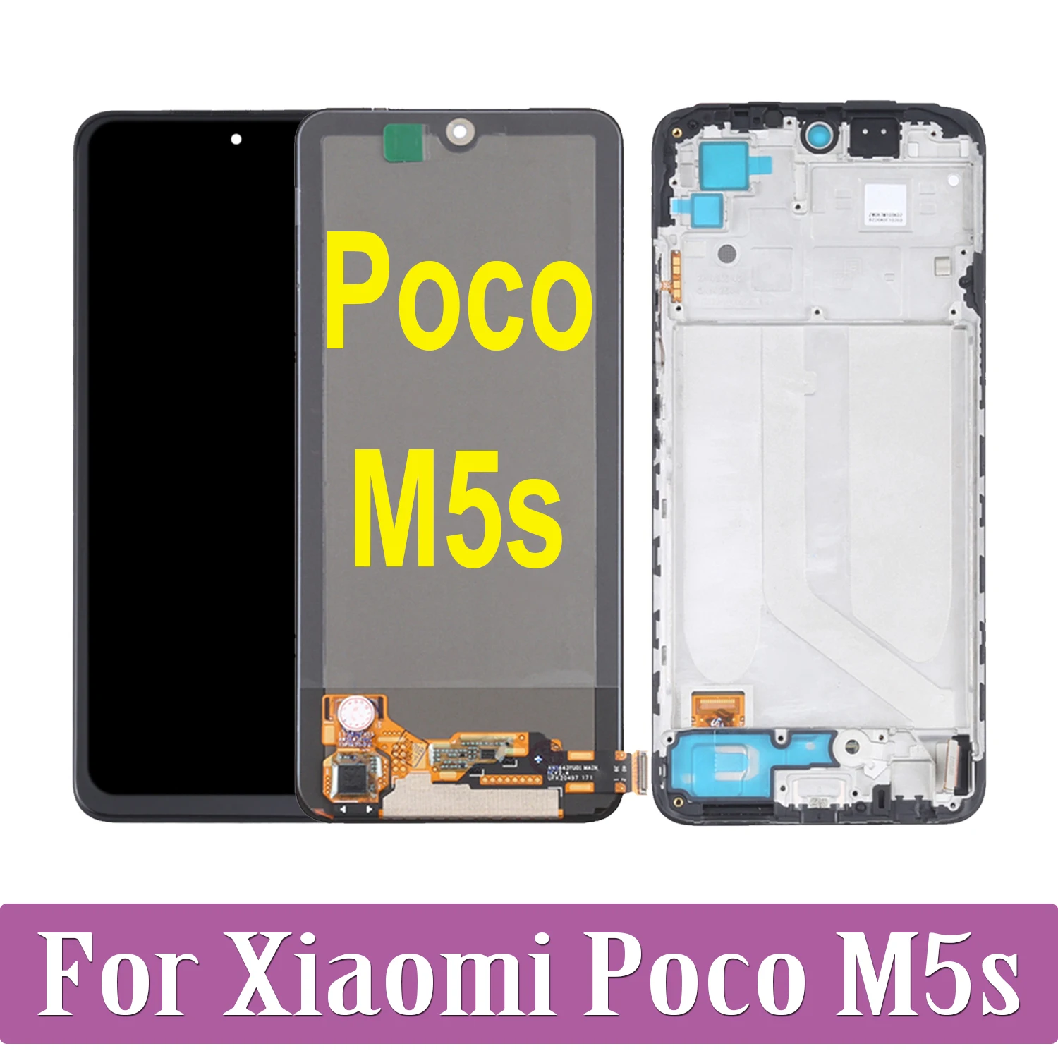 Original AMOLED For Xiaomi Poco M5s 2207117BPG LCD Display Touch Screen Replacement Digitizer Assembly