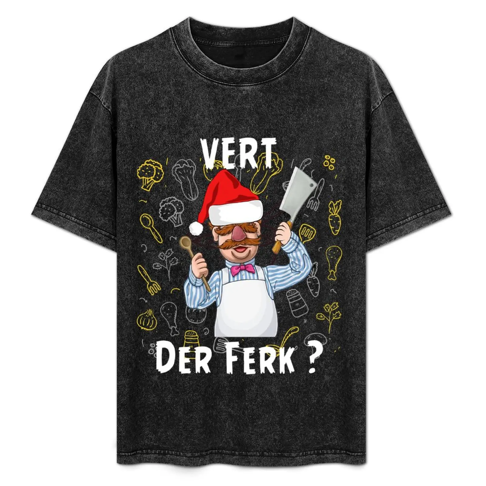 Футболка с шведским шеф-поваром на тему Рождества