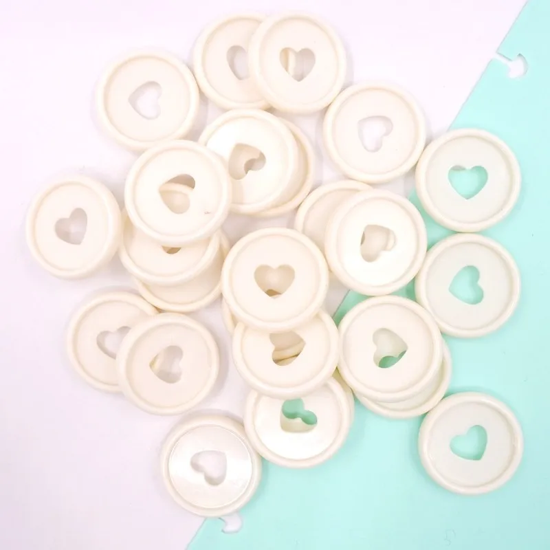 ITSYHPRO Disc Bound Discs Binder Rings for Notebooks 100 PCS 24mm DIY Heart/Tree Happy PlannerLoose Leaf  Bind Discs