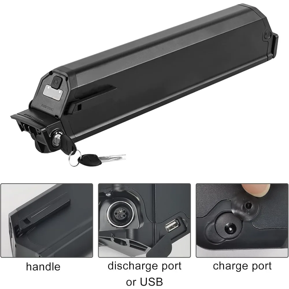 アメリカ倉庫 48V 電動自転車バッテリー 25Ah リチウムイオンバッテリーパック 交換用 Reention Dorado Plus 電動自転車 500W 750W 1000W モーター