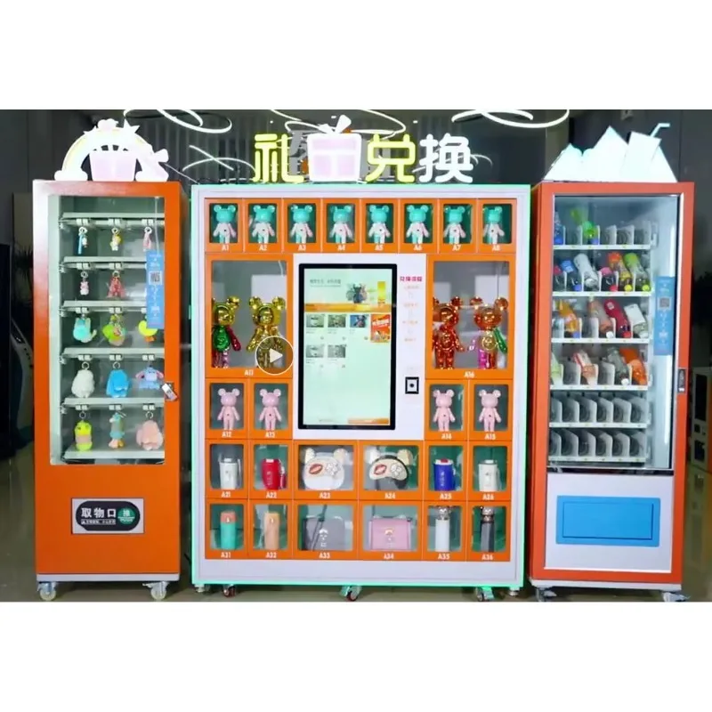 2026 New QR Code Auto Order Terminal Gift Exchange with System Control Smart Locker Touch Screen Vending Machine Customized