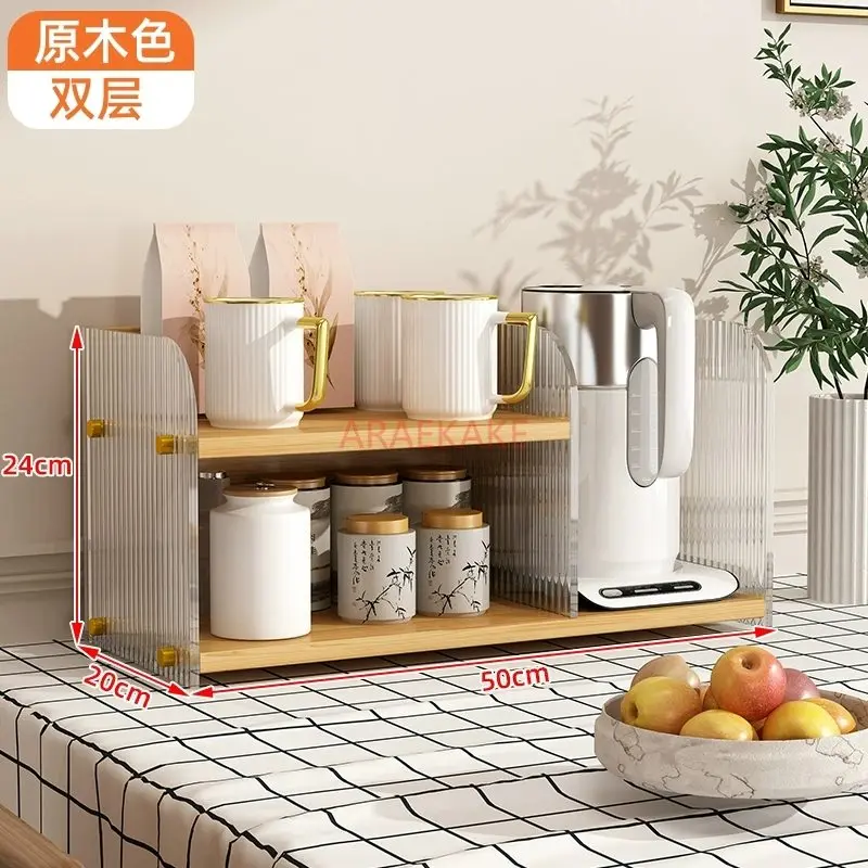 

1pcs Table storage artifact, desktop shelf, snack rack, double-layer cup holder, water cup holder