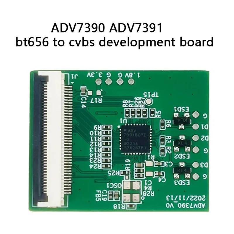 

New ADV7390 ADV7391 Low Power Consumption 10-BIT SD/HD Video Encoder BT656 To CVBS Development Board