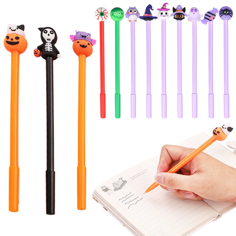 

Halloween Elements Gel Pen Pumpkin Ghost Zombie Decorative School Supplies Reward Gift Cute Stationery Boys and Girls Favors ZYF